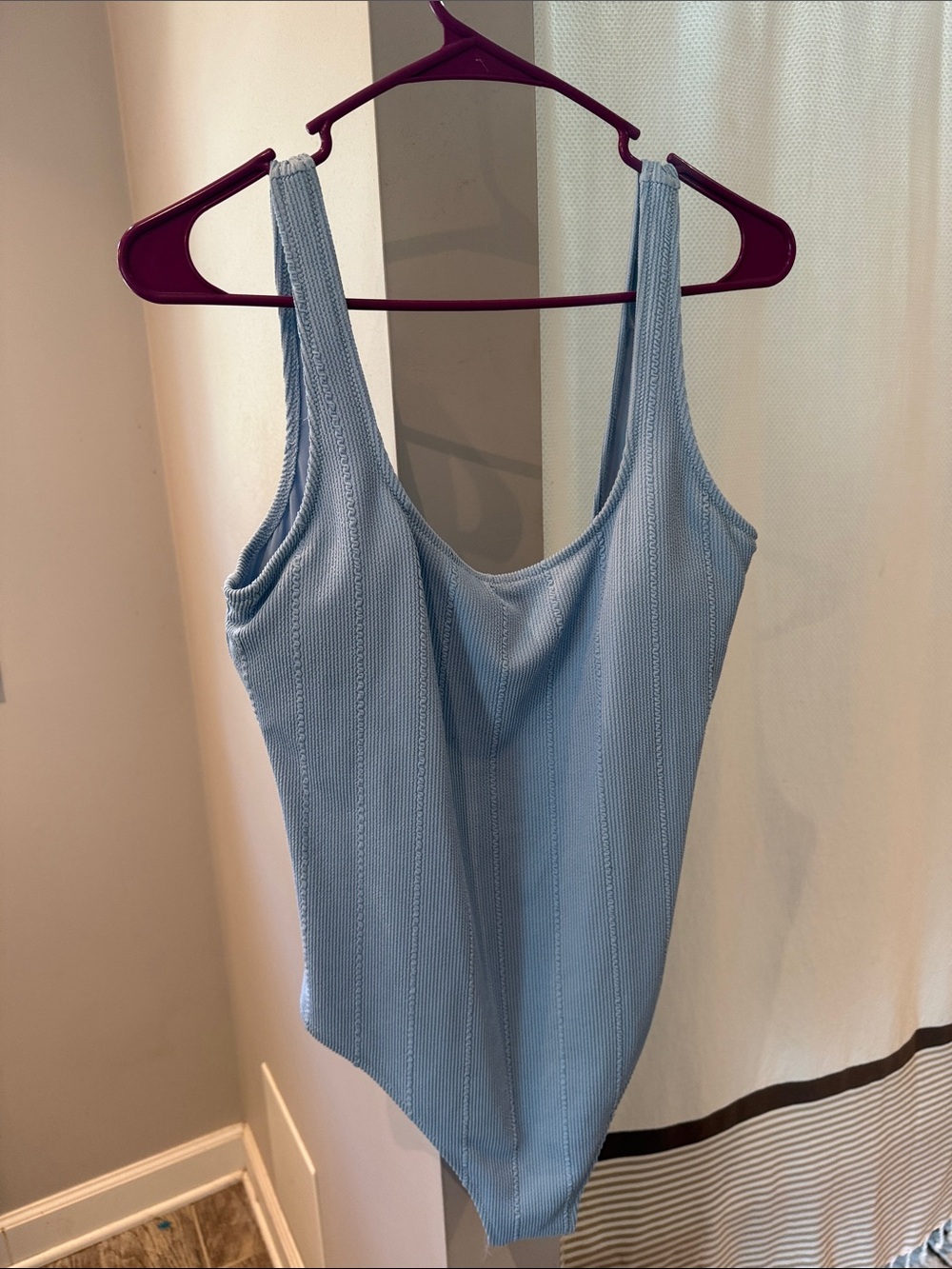 Aerie Ribbed Scoop-Neck One-Piece Swim Suit